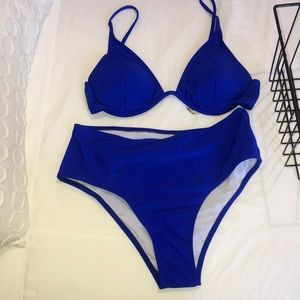 Cute dark blue bikini , never worn